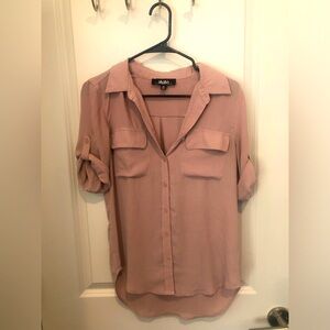 High-Low Button Up Shirt